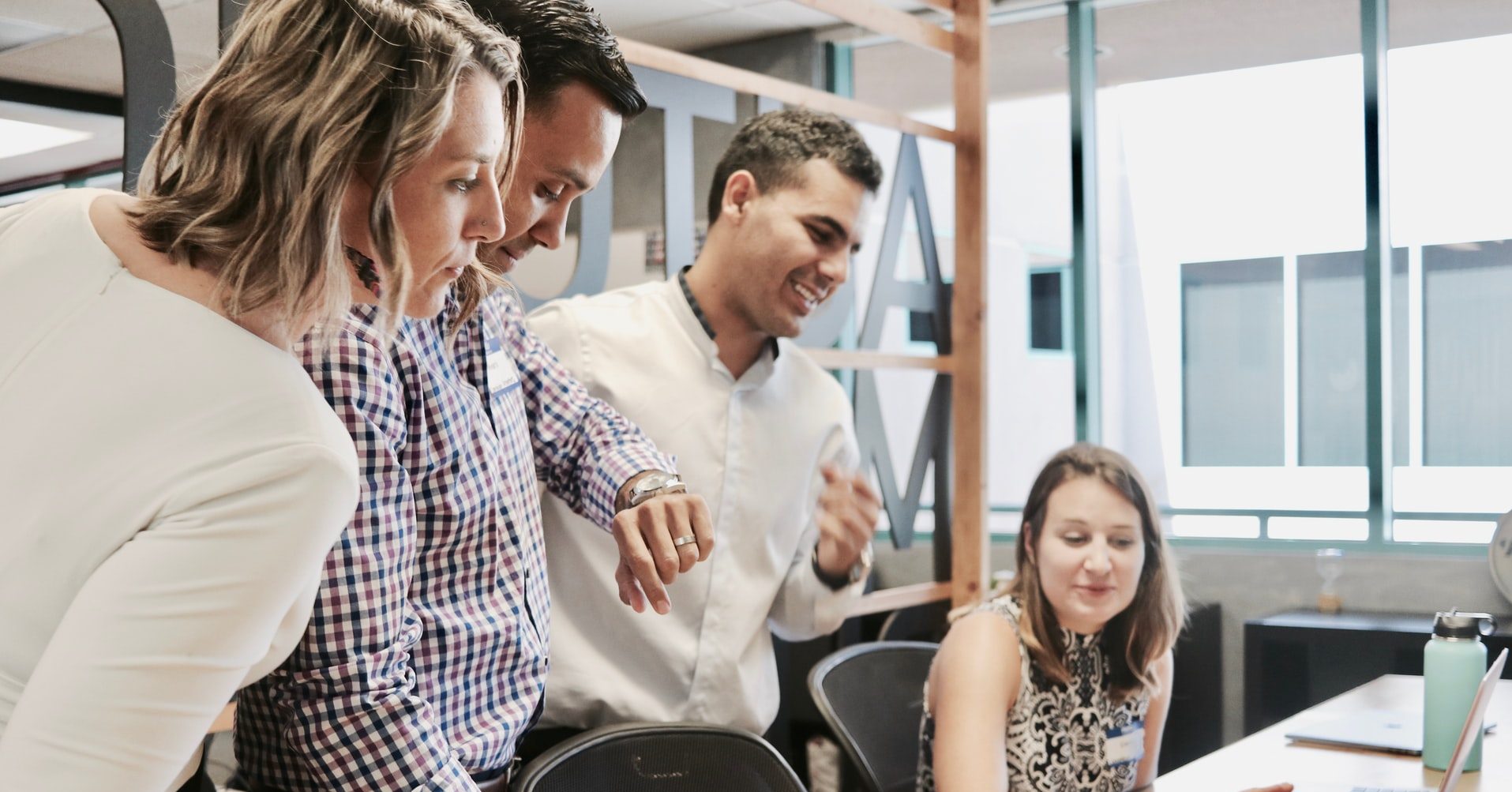 Employees looking at Health and Benefits Insurance